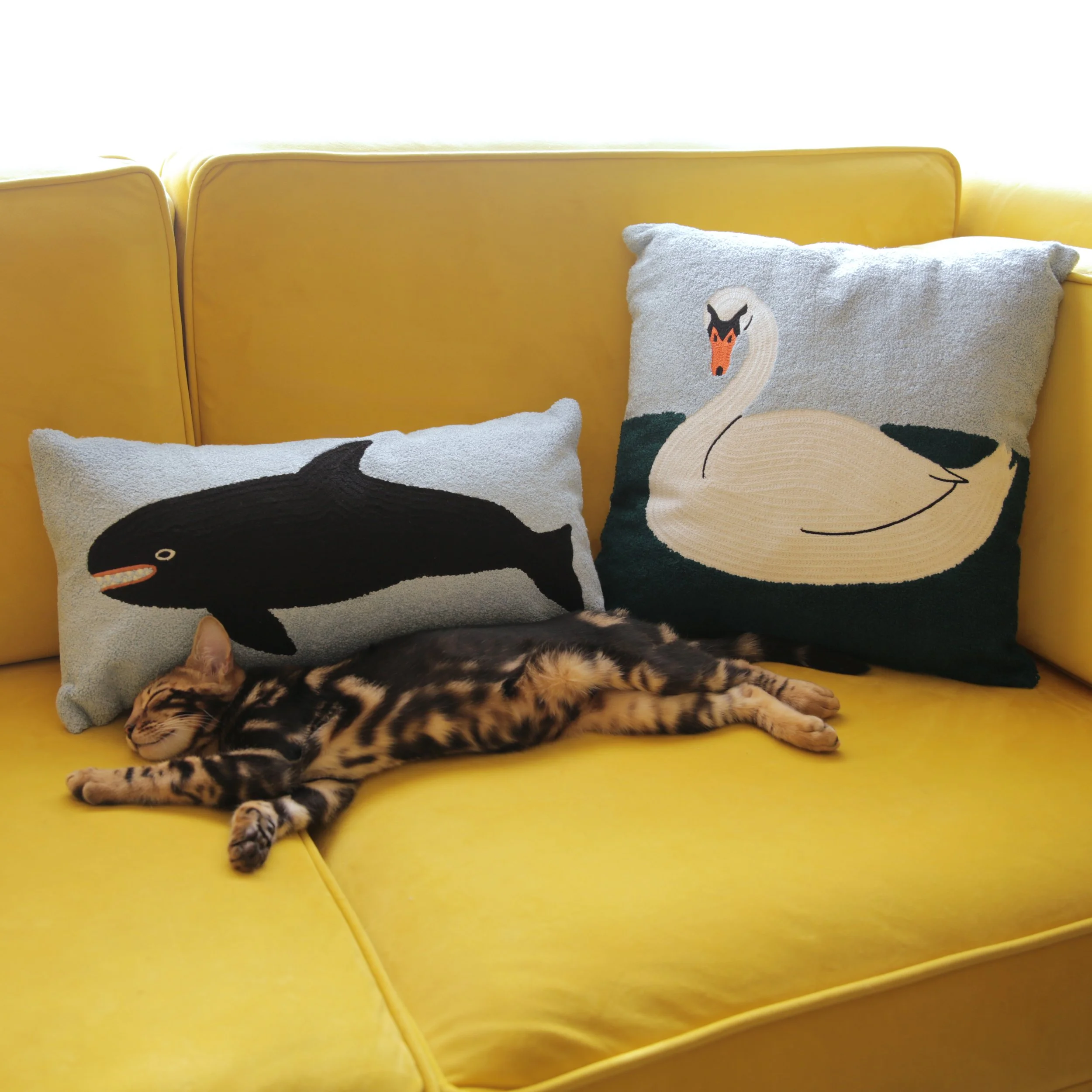 Swan on the Lake Pillow Case — LORIEN STERN
